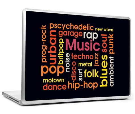 Laptop Skins & Decals | Music Compilation Laptop Skin – PosterGully