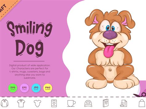 Cartoon Smiling Dog. by Andrey KENO on Dribbble