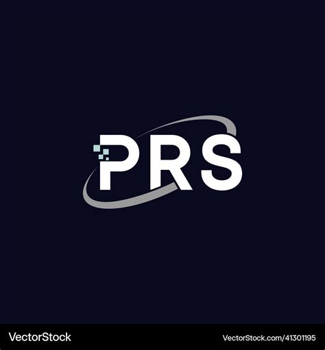 Letter prs free logo stock ellipse abstract Vector Image