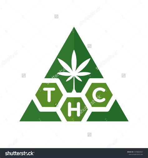 Cannabis Vector Logo Thc Logo Stock Vector (Royalty Free) 1078889327 ...