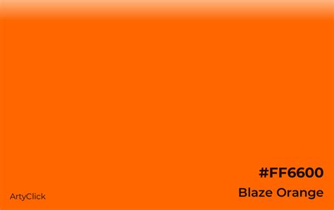 Blaze Orange Color | ArtyClick