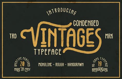 Vintages Typeface - Free Fonts