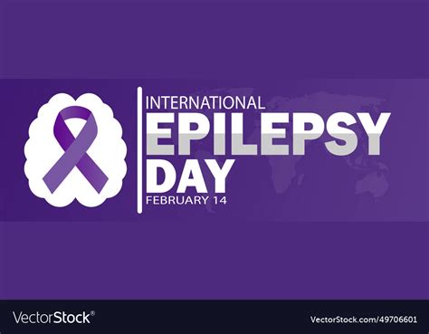 International epilepsy day Royalty Free Vector Image