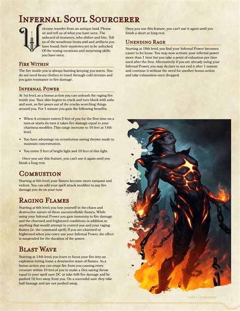 Infernal Soul Sorcerer I made : r/DnDHomebrew