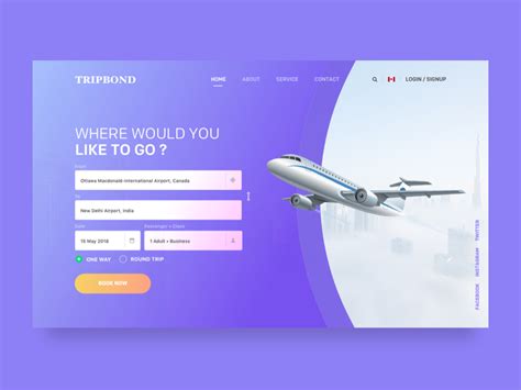 Flight Booking Page | Web design inspiration portfolio, Booking flights ...