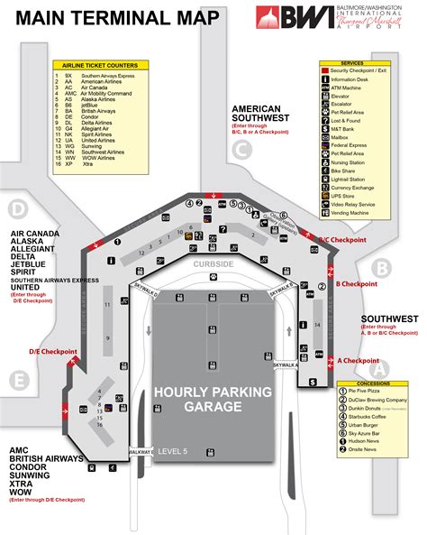 Bwi Airport Terminal Map – Verjaardag Vrouw 2020