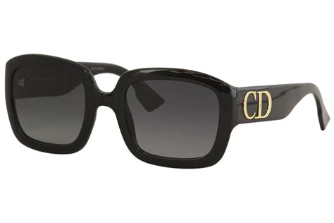 Christian Dior Women's DDior 8079O Black Fashion Square Sunglasses 54mm ...