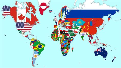 Flags Map of the World with Unrecognized Countries by CanhDuy2006 on ...