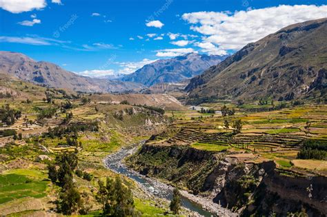 Premium Photo | Colca Valley in Peru