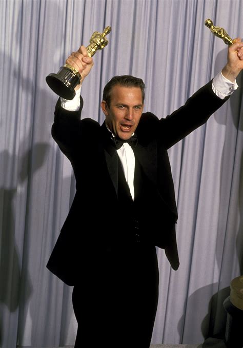 Kevin Costner, 1991 | All the Fun Vintage Pictures From the Oscars ...