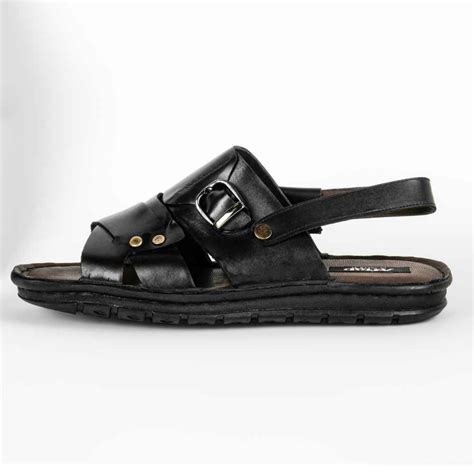 Men's Natural Leather Sandals Model Jerico - ShopiPersia