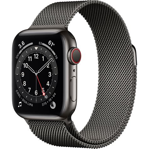 [Sale] - Apple Watch Series 6 Stainless Steel Graphite 44mm GPS LTE ...