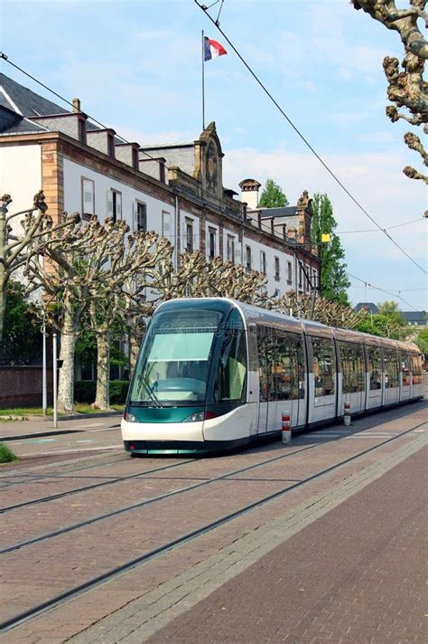 Tram in Strasbourg, France stock photo. Image of fast - 41341084