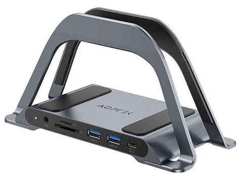 The 10-In-1 USB-C Docking Station Doubles as Vertical Laptop Stand ...