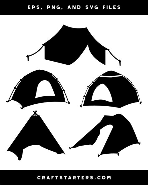 Tent Silhouette Clip Art