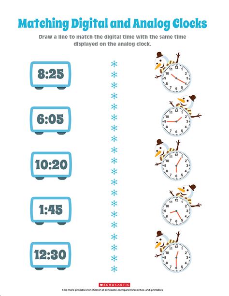 Practice Telling Analog and Digital Time With This Printable