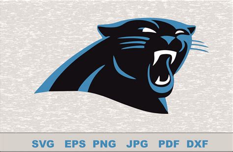 Clip Art & Image Files Craft Supplies & Tools Carolina Panthers Svg For ...