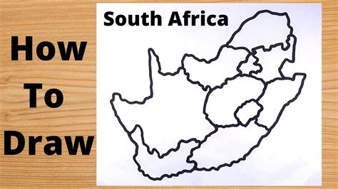 How to Draw South Africa Map - YouTube