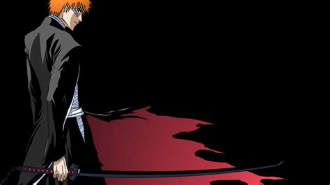 Wallpaper : Bleach, Kurosaki Ichigo, anime boys, redhead, black ...