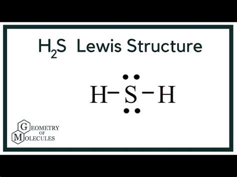 H2S Lewis Structure (Dihydrogen sulfide) - YouTube