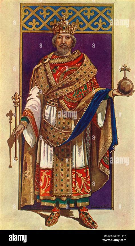 'The Emperor Charlemagne in Full State Dress (A.D. 800)', 1924. Creator ...