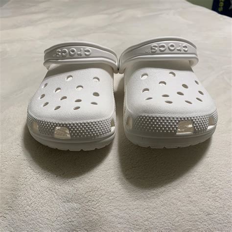 White Crocs unisex size 4 in men’s 6 in women’s... - Depop