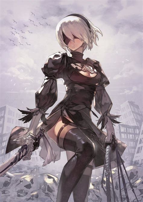 2B - More at https://pinterest.com/supergirlsart/ #nier #automata # ...