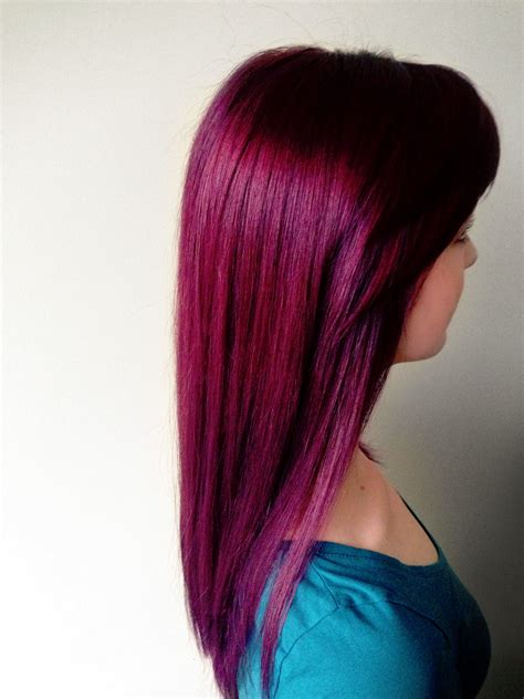 Red Violet Hair Color | Galhairs