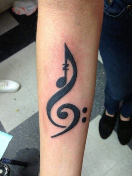 Treble Clef Tattoos Designs, Ideas and Meaning - Tattoos For You