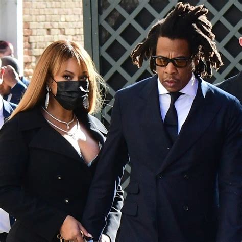 Beyoncé and Jay-Z Have a Rare Matching Fashion Moment at Wedding