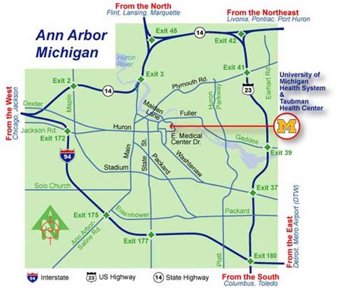 University Of Michigan Ann Arbor Campus Map - Closing r