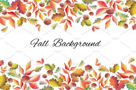 Fall Background Watercolor | Illustrations ~ Creative Market