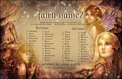 Your Fairy name | Fairy names, Names, Fantasy names