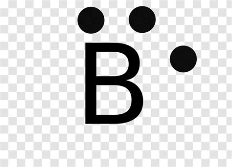 Lewis Structure Boron Valence Electron Atom - Symbol Transparent PNG