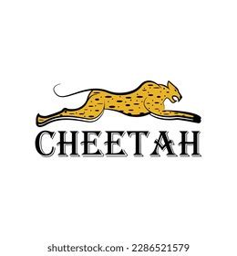 Cheetah Logo Design Template Vector Illustration Stock Vector (Royalty ...