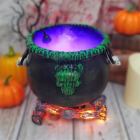 Amazon.com: Cauldron Halloween Decor 8" Witch Plastic Cauldron with 12 ...