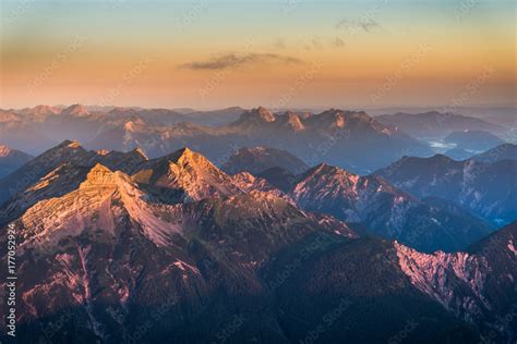 Mountain Landscape at Sunrise Stock Photo | Adobe Stock