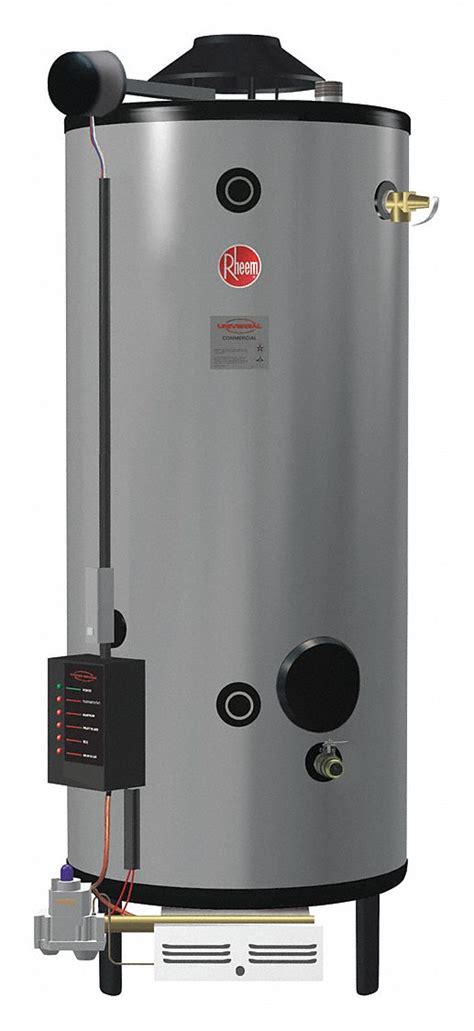 RHEEM-RUUD, Natural Gas, 100 gal, Commercial Gas Water Heater - 5AU63 ...