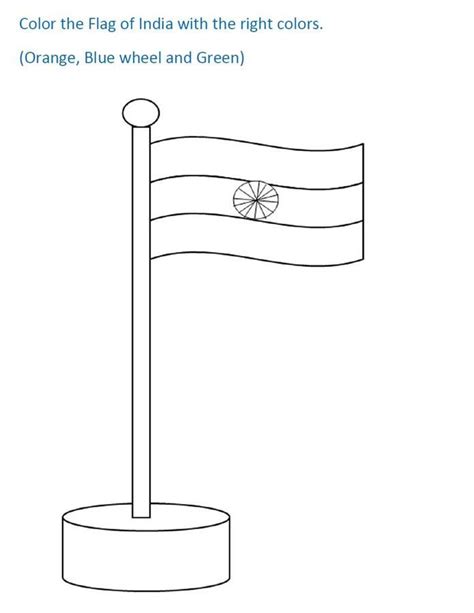 Flag Coloring Pages | Flag coloring pages, Flag drawing, India flag