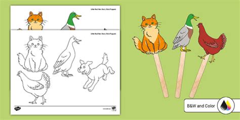 Little Red Hen Characters | Storytelling | Twinkl USA