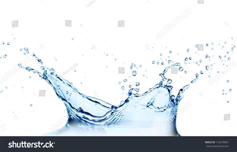 Water Splash Over White Stock Photo 118278841 : Shutterstock