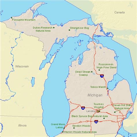 National Parks In Michigan Map - Maping Resources