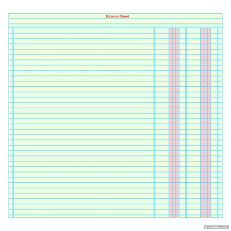 Printable Accounting Journal Templates - Gridgit.com