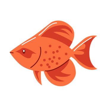 Cartoon Cute Orange Fish Vector, Cartoon, Fish, Orange PNG and Vector ...