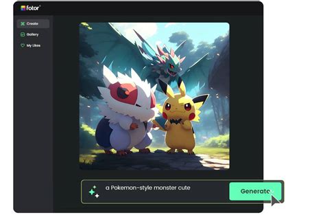 AI Pokemon Generator: Text to 2D & 3D Pokemon with AI | Fotor