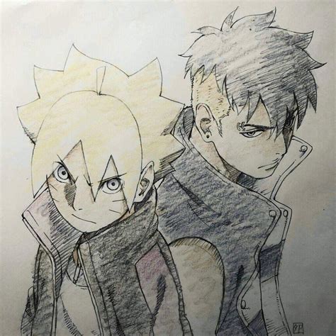 Boruto e Kawaki | Naruto sketch, Naruto sketch drawing, Naruto drawings