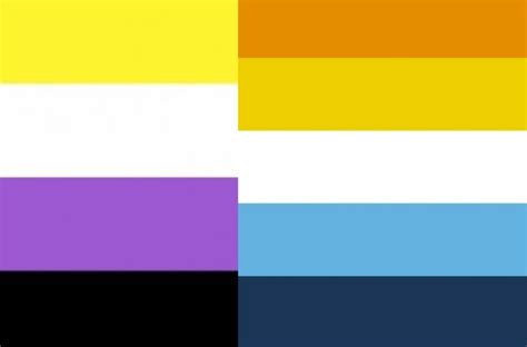 Non binary aroace flag (I'm 98% sure that's the aroace flag) in 2023 ...