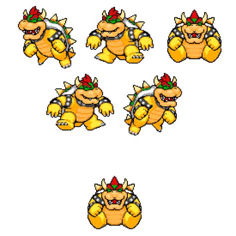 Pixilart - Happy Bowser sprites by MrBowser