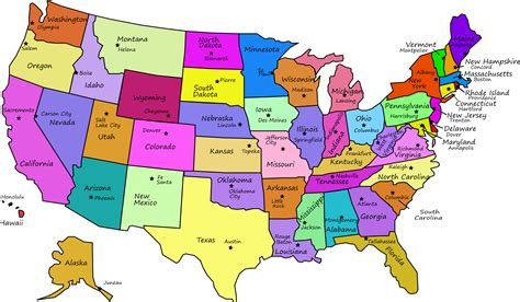 Southwest States And Capitals Quiz Printable