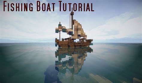 Minecraft Tutorial: Small Fishing Boat | Minecraft tutorial, Minecraft ...